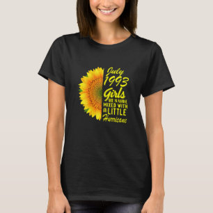 Womens July Girls 1993  Sunflower 29th Birthday T-Shirt