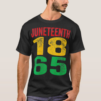 Womens Juneteenth 1865 Black Proud African America T-Shirt