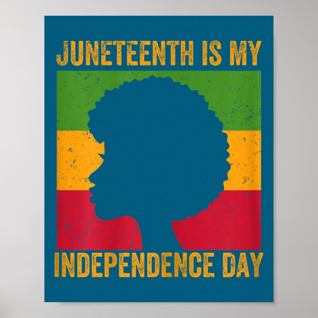Womens juneteenth is independence day - june 19th poster (Front)