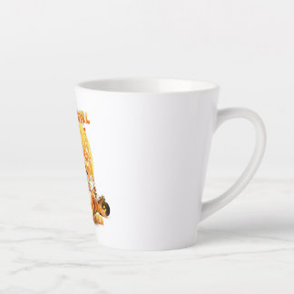 Womens Just a Girl Who Loves Pomeranian Latte Mug