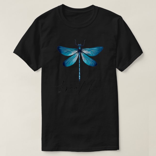 Womens Just Dragonfly Tattoodesign Summer Breathe  T-Shirt (Design Front)