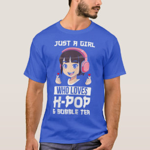 Womens Just k-pop & bubble tea south Korea T-Shirt