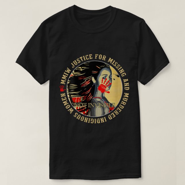 Womens Justice For MMIW Missing Murdered Indigenou T-Shirt (Design Front)