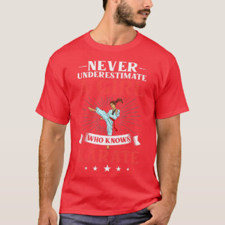 Womens Karate Fighter Black Belt Lesson Training B T-Shirt