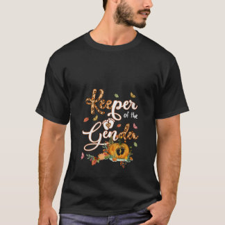 Womens Keeper Of The Gender Little Pumpkin Gender  T-Shirt