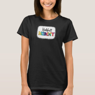 Womens Kickball Mom  Tie Dye Cheetah Print Women G T-Shirt