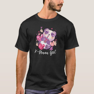 Womens Korean Drama Kdrama Girl Finger Heart T-Shirt