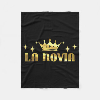 Womens La Novia Bride Bachelorette Party Bridesmai Fleece Blanket