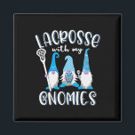 Womens Lacrosse Gnome In Blue For Player Or Lacros Magnet<br><div class="desc">Womens Lacrosse Gnome In Blue For Player Or Lacrosse Mom</div>