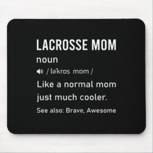 Womens Lacrosse Mom Definition Funny Quote For Wom Mouse Pad