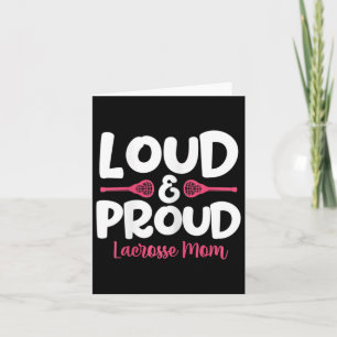 Womens Lacrosse Mom Lax Player Mother Mother's Day Card