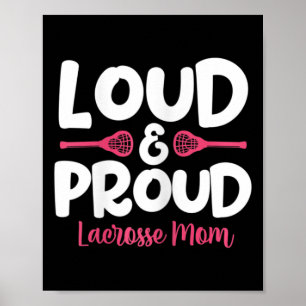 Womens Lacrosse Mom Lax Player Mother Mother's Day Poster