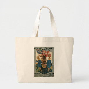 Women's Land Army Large Tote Bag