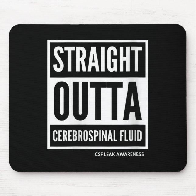 Womens Leaking Knowledge_ Spreading Csf Leak Aware Mouse Pad (Front)