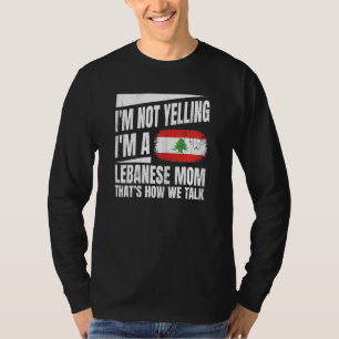 Womens Lebanon Pride For A Proud Lebanese Mom T-Shirt
