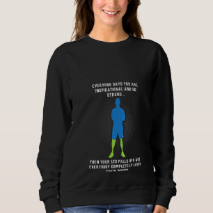 Womens Leg Amputee Amputee Handicap Sweatshirt