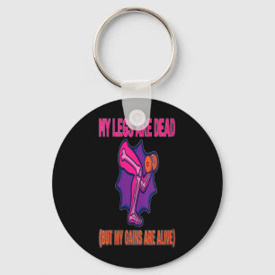 Womens Leg Day Funny Legs Are Government Agencyd Keychain
