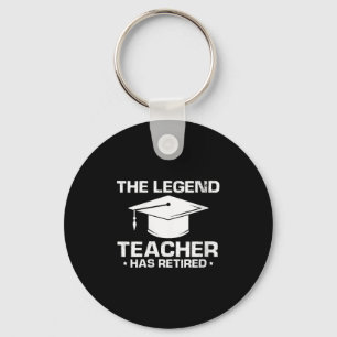 Womens Legendary Mentor Education Retirement Humou Keychain
