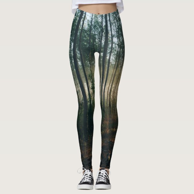Women's Leggings | Eco Fitness  Forest (Front)