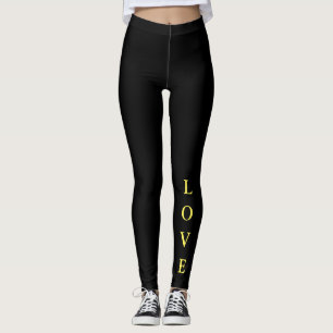Womens Leggings-Love Leggings