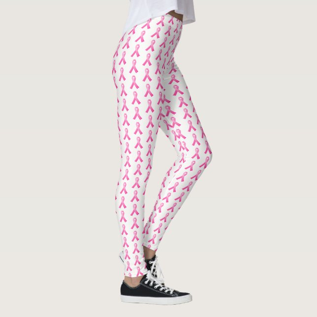 Women's Leggings-Pink Ribbon Survive Leggings (Right)