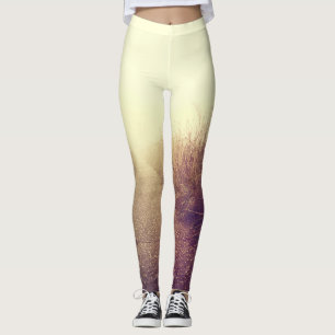 Women's Leggings Sunrise Pathway Walkway Path Side