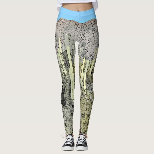Women's Leggings "Tonto Saguaro in Cartoon"