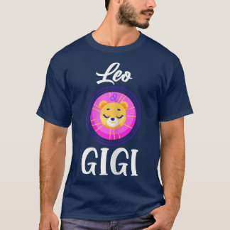 Womens Leo Gigi  Horoscope Astrology Grandmother Z T-Shirt