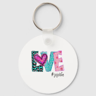 Womens Leopard Love Jojolife Happy Valentine Keychain