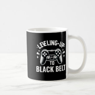Womens Levelling Up To Black Belt Funny Jiu Jitsu Coffee Mug