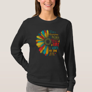 Womens Librarian Sunshine Sunflower Librarian Mot T-Shirt