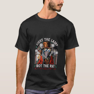 Womens Light The Lamp Not The Rat Christmas V Neck T-Shirt