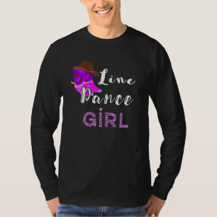 Womens Line Dance Girl Line Dancing Western Countr T-Shirt
