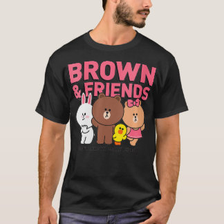 Womens Line Friends Brown & Friends Cast VNeck  T-Shirt