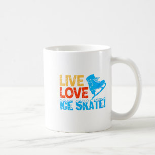 Womens Live Glide Ice Skate Motivation For Skating Coffee Mug