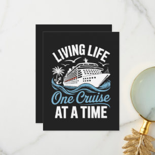 Women's Living Life One Cruise at A Time Thank You Card