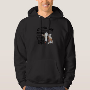 Womens Living Life Somewhere Between Jesus Take Th Hoodie