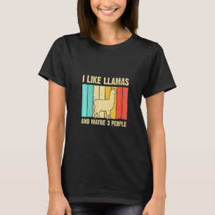 Womens Llama For Kids Men Women Alpaca Farming T-Shirt