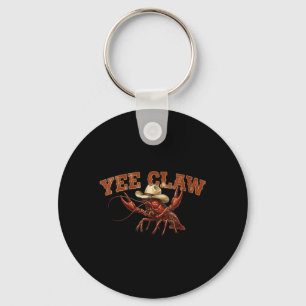 Womens Lobster Cowboy Yee Claw V-Neck Keychain