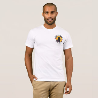 Women's Logos on Mans t-shirt Science Cavewoman