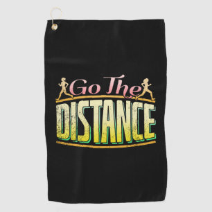 Womens Long Distance Running - Marathon Runner Golf Towel