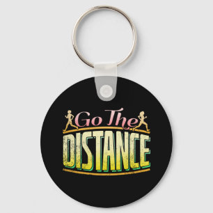 Womens Long Distance Running - Marathon Runner Keychain