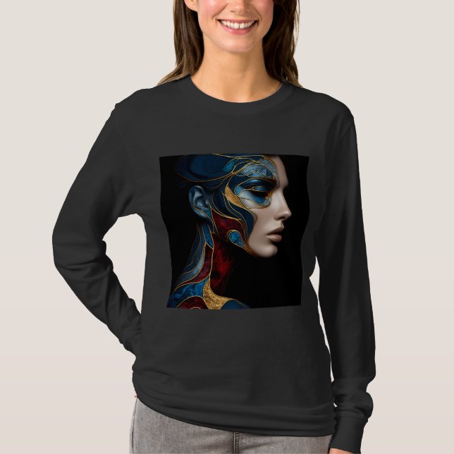 Women's Long Sleeve T-Shirt Artwork 5 (Front)