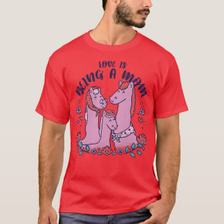 Womens Love Being a Mama Grandma Daughter Mother's T-Shirt