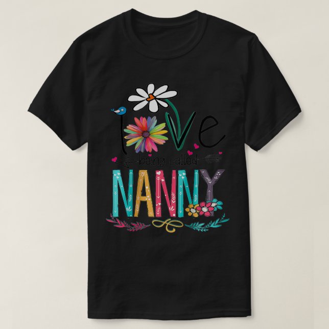 Womens Love being called Nanny shirt  (Design Front)