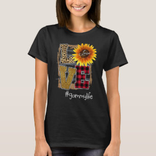 Womens Love Gammylife Sunflower Leopard T-Shirt