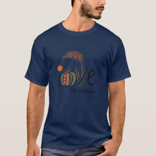 Womens Love Grandma Life , Fall Halloween , Grandm T-Shirt