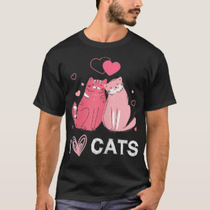 Womens Love Kittens Cat Lovers Apparel  T-Shirt