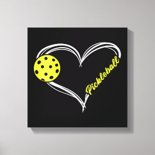 Womens Love Pickleball - cute pickleball match, I  Canvas Print