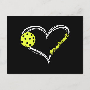 Womens Love Pickleball - cute pickleball match, I  Holiday Postcard